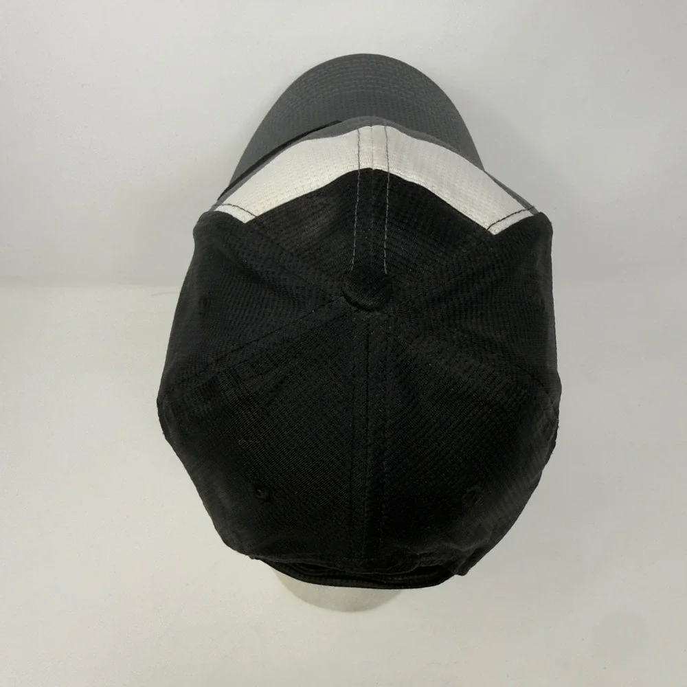 Nike Golf Hat‎ Mens Grey White Black Colorblock Mesh Adjustable Swoosh Cap